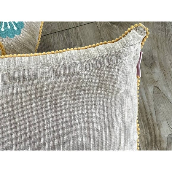 Spring Gatherings Embroidered Crocket Throw Pillows Set of 2 - Picture 9 of 12